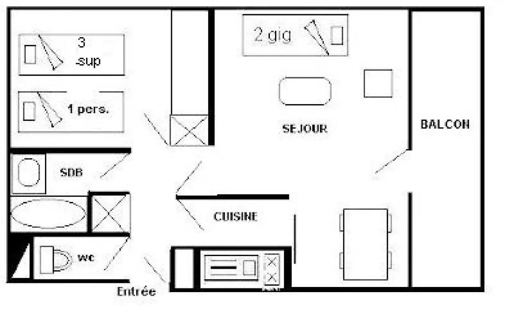 Residence Les Soldanelles - 2 Pieces 4/5 Pers - Les Soldanelles - Plagne Villages Mae-8874 La Plagne 0*,